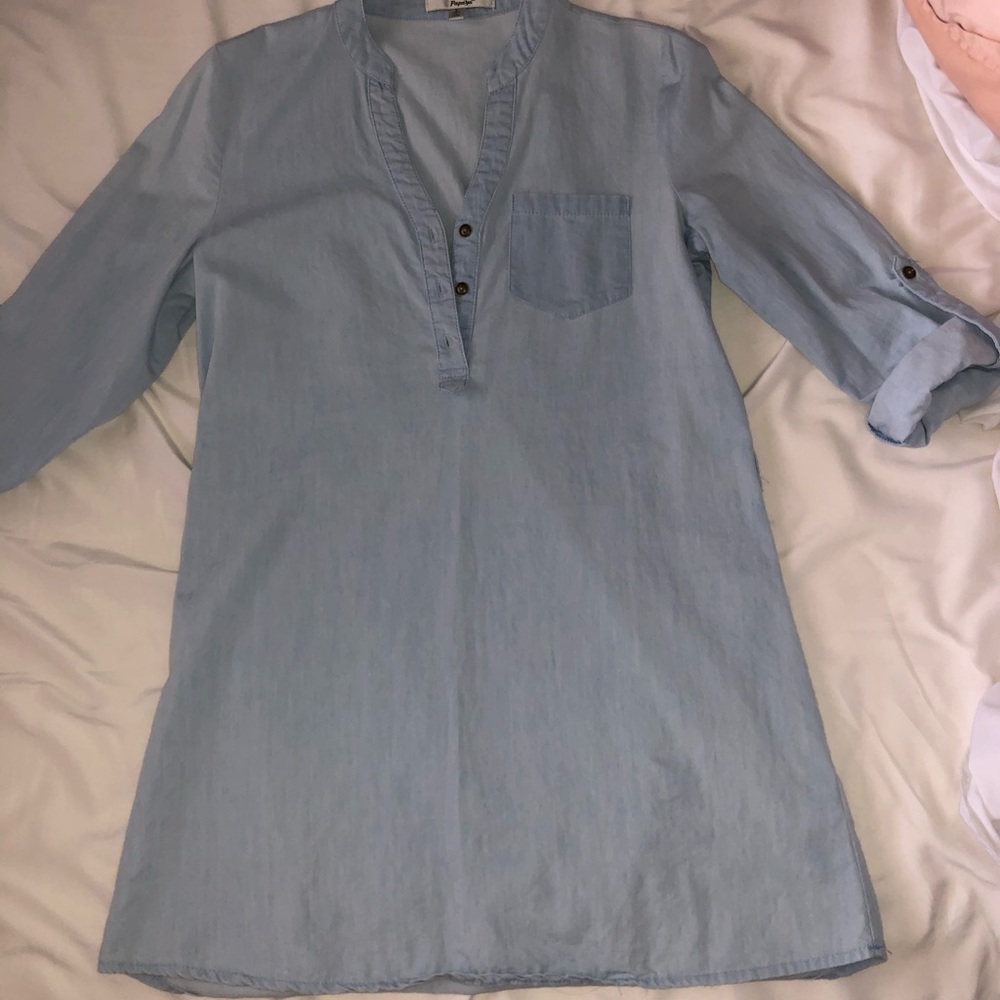 Papaya women’s denim dress light blue